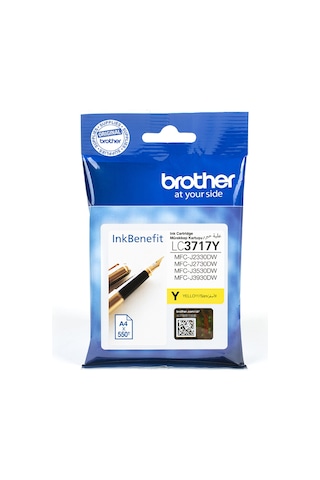 Brother Lc3717Y Sarı Mürekkep Kartuş 550 Sayfa