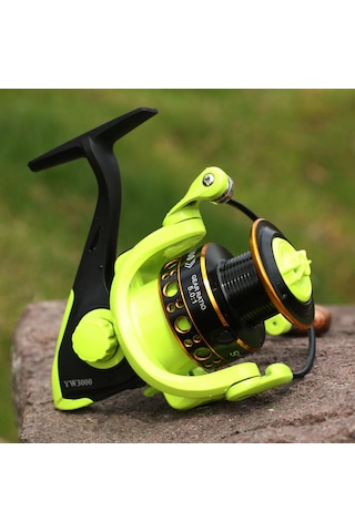 Balıkçılık Reel 12bb 5.0:1 Dişli Oranı Ahşap Saplı Açık Spor Balıkçılık Tekerlek Sazan Tatlısu İçin Yw3000