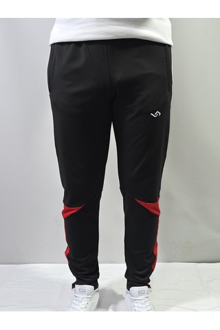 Jump Erkek Scuba Slim Fit Eşofman Altı Siyah/kırmızı