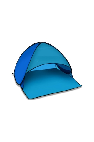 Folinda Hızlı Açılabilir Mavi Desenli Sahil Çadırı - Uv Koruma, Havalandırma Açığı, Hafif Ve Taşınabilir - 80x65x55 Cm Mavi