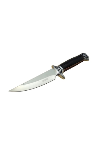 Lanmark B051-5 Kamp Bıçağı 26 CM - Ahşap Sap - Kılıflı Kahverengi
