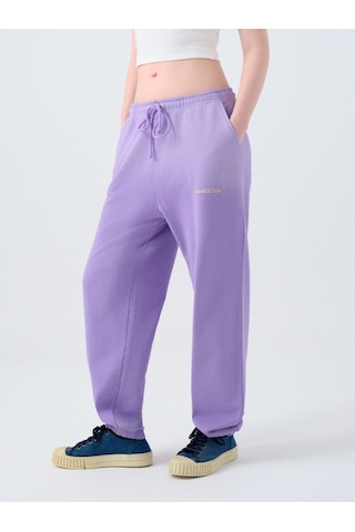 Regular Fit Kadın Eşofman Altı Mor