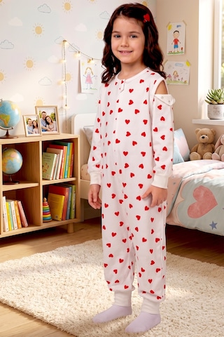 Baby Mod Bebek Çocuk Uyku Tulumu %100 Doğal Pamuk Özel Kumaş 1.0 Tog Unisex Kırmızı