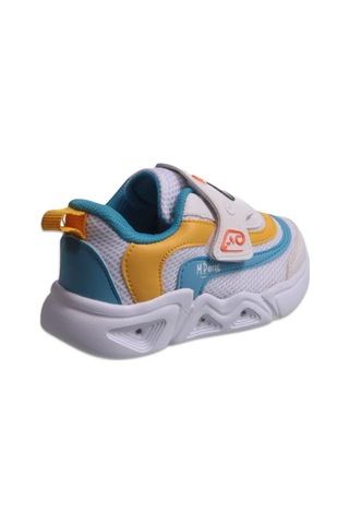 M.P One MP One Glowstep Bebek Velcro Beyaz-mavi Sneaker-beyaz - Mavi 21 Beyaz - Mavi