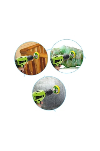 Pimli Mini Cırt Zımpara Taban Seti Matkap Uyumlu