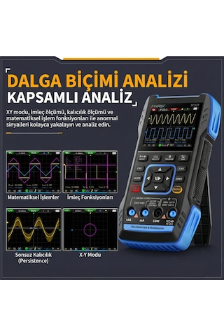 Fnırsı 2c53t El Tipi 3'ü 1 Arada Osiloskop Multimetre Sinyal Jeneratörü