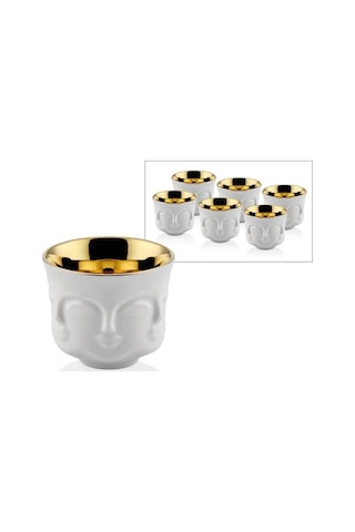 Lamedore White Gold Faces 6lı Mırra Fincan Takımı 1jb-2037wg