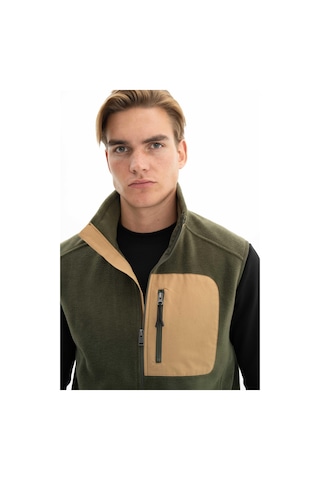 Arma Erkek Kışlık Softech Polar Relax Fit Tam Fermuar Yandan Cepli Baskısız Yelek K26424674101 Haki