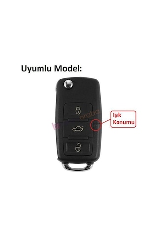 Gma Keys Lüx Volkswagen Vw Golf Polo Jetta Bora Passat Transporter Dönüşüm Çevirici Anahtar Kumanda Kabı