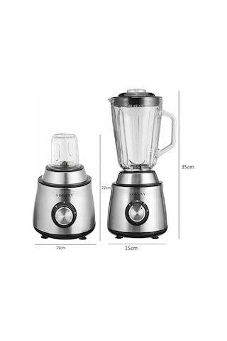 Sokany SK-155 350 W 1.5 LT Kristal Cam Hazneli Blender