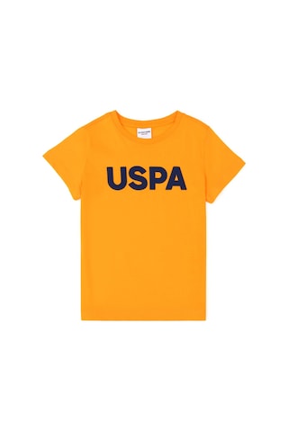 U.S. Polo Assn. Erkek Çocuk Turuncu Basic Bisiklet Yaka Tişört 50279614-VR051