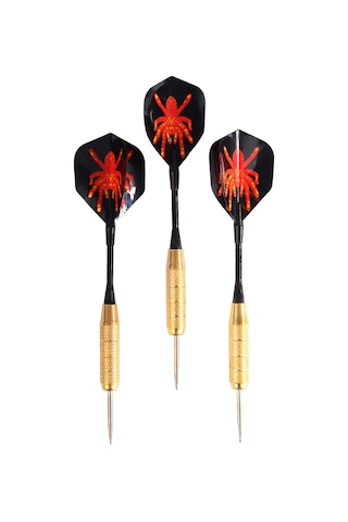 Delta 20 Gr. Dart Oku 3 Lü Set - Çelik Uç + Pirinç Gövde + Renkli Kanat - Dart Oku Seti