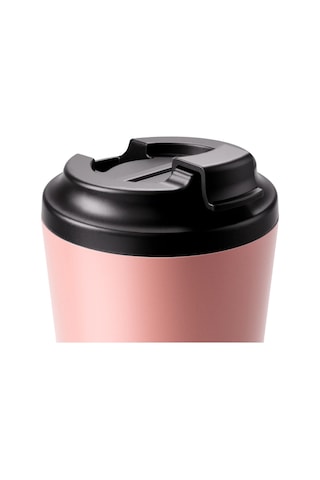 Made By Fressko Camino Yeniden Kullanılabilir Kahve Bardağı, Yalıtımlı Termal Kupa, 340 Ml, Şeftali Peach Pink