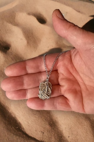 Doğal Çöl Gülü, Sabır Taşı Kolye 336-1