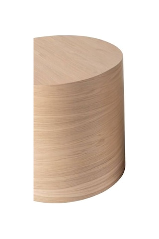 Walnut Ahşap Yan Sehpa Naturel