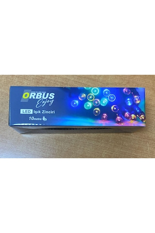 Orbus 10 Metre Renkli Top Işık 100 Ledli Usb'li Yılbaşı Süsü