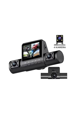 Schitec 4 Kameralı Kayıtlı Araç Kamerası 360 Görüş 1080p Ön Ve Arka İç Çekim Hd Otomobil Kamera Sistemi An-6314 02574515