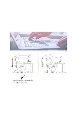 Emkawood Sally Safir Monitör Yükseltici Laptop Standı