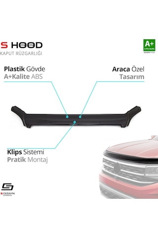 S-dizayn Mercedes Sprinter Abs Plastik Kaput Rüzgarlığı 2006-2014 A+kalite