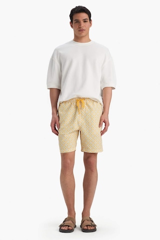 Defacto Regular Fit Desenli File Astarlı Diz Üstü Deniz Şortu E1025ax25hsyl190 Sarı