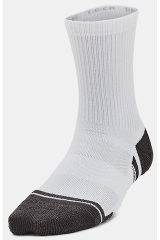 Under Armour Çocuk UA Performance Tech 3’lü Paket Crew Çorap 1379521-100 Beyaz - Gri