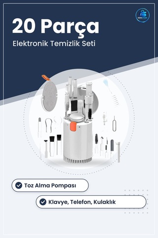 Bilgisayar Klavye Kulaklık Telefon Temizleme Seti Toz Alma Fırçal