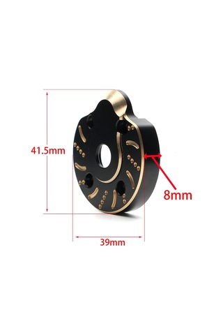 Yaozixa Axial Capra Utb Scx10 Iıı Axı03007 İçin 2 Adet Bakır Ağırlık Köprüsü - Siyah Ve Altın Rengi Rc Araba Yedek Parçası