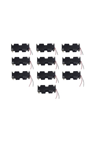 4 Lü Pil Yatağı Pil Yuvası Pil Kutusu Aa Pil İçin 10 Adet