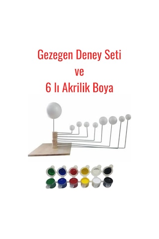 Gezegen Sistemi + Boya Güneş Sistemi Deney Seti Gezegen Deney Seti