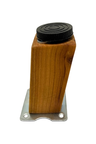 Kale Eğimli Ayarlı Ahşap Ayak Mobilya Masa Ve Dolap Ayağı 20cm 4 Adet Kiraz Kiraz Ağacı Kiraz