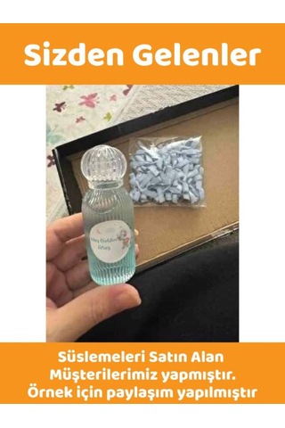 100 Adet 50 Ml Dnztac Dezenfektan Kolonya Parfüm Hediyelik Nikah Düğün İçin Boş Plastik Şişe