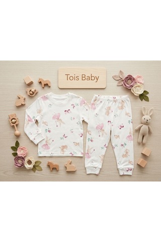 Tois Baby Kız Çocuk Pijama Takımı Beyaz