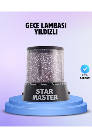 Odayı Yıldızlarla Dolduran Galaxy Efektli Led Projektör Işık -
