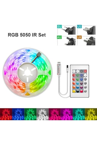 30m Led Şerit Işık Rgb 5050 Su Geçirmez App Led Esnek Şerit Bant Ir Non Waterproof&25m