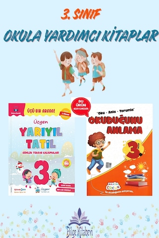 Üçgen 3.sınıf Yarıyıl Tatil Kitabı 1.dönem Konularını Kapsar - Okuduğunu Anlama Hediyeli