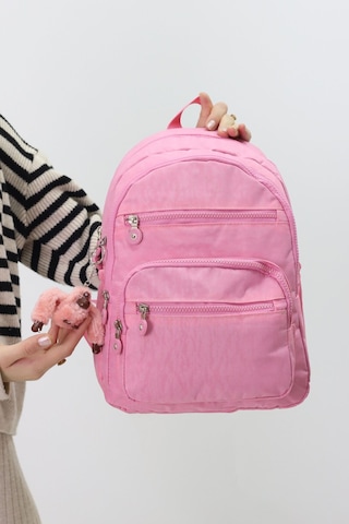 Sevimli Peluş Figürlü Günlük Kadın Sırt Çantası Şık, Kullanışlı, Okula Ve Seyahate Uygun Pembe