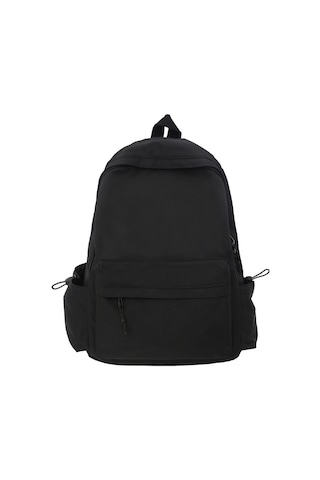 Geekyou Büyük Kapasiteli Sade Ve Şık Sırt Çantası - Ofis Ve Okul İçin Dayanıklı Kumaş, Unisex Tasarım Siyah