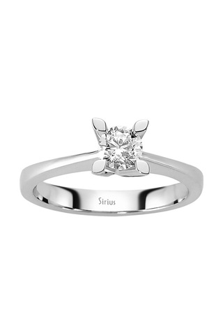 Sirius F Renk 0,45 Karat Pırlanta Tektaş Yüzük 0824R0183