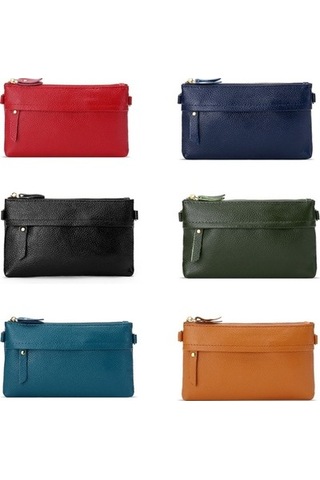 Linjinxu Bayanlar Tek Omuz Çapraz Cep Telefonu Bozuk Para Cüzdanı Lacivert Mavi Mavi