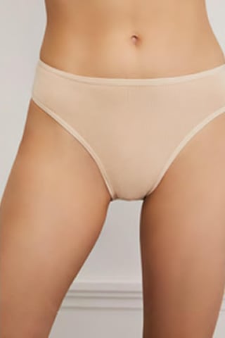 Eros 720 Kadın Klasik Slip 3'Lü Siyah-Beyaz-Ten
