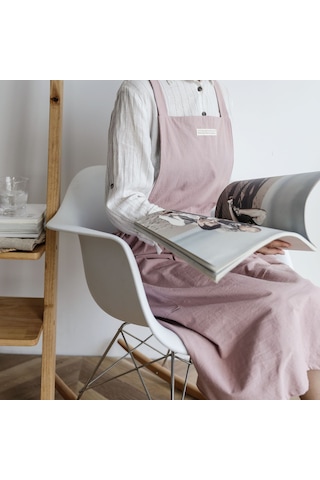 Springsun Ev Yapımı Dayanıklı Önlük - Rahat Ve Şık Mutfak Aksesuarı Pembe