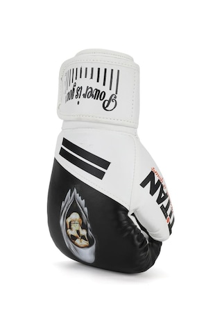 Titan Sport Siyah Beyaz Hayalet Kurukafa Desenli Boks Eldiveni 2'li Set Siyah