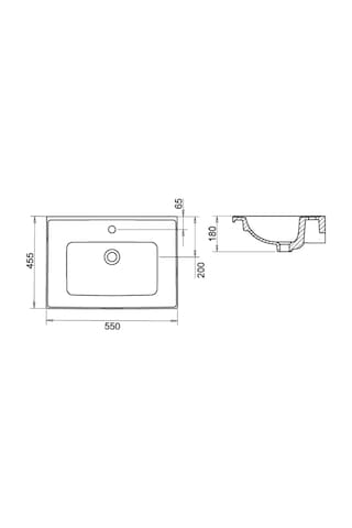 Bella Etejerli Lavabo 55cm Turavit Diğer