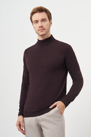 Morven Erkek Mor Basic Yarım Balıkçı Yaka Dynamic Fit Rahat Kesim Triko 26kc017001309 Mor Mor