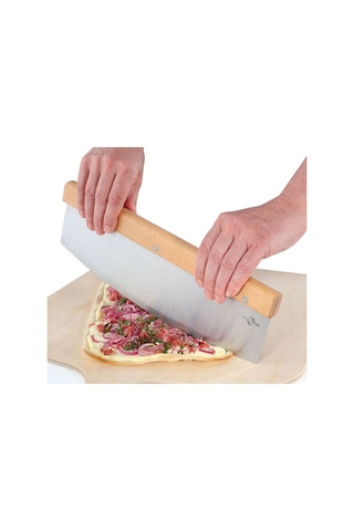 Pizza-wiegemesser 32x11 Cm Profesyonel Pizza Kesme Bıçağı Çok Renkli