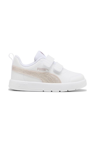 408382-01 Puma Courtflex V3 Glitz V Inf Bebek Spor Ayakkabı Beyaz 408382-01