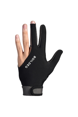 Youtek Bilardo Eldiveni - Kaymayan, Nefes Alabilir, 3 Parmaklı, Esnek, Sol/sağ El İçin