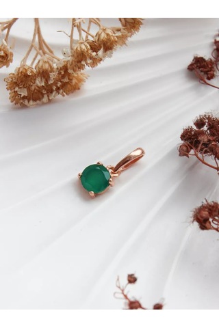 Lapshov Tek Taşlı Gümüş Kolye Ucu 197797317