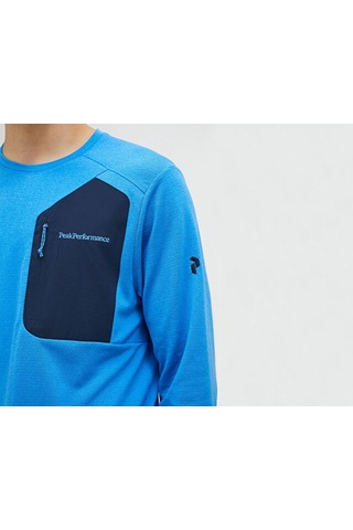 Peak Performance M Freelıght Polartec Grıd Erkek Günlük Sweatshirt G80161030t Mavi