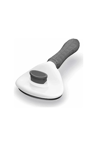 Maridet Pratik Kedi Köpek Tarağı Evcil Hayvan Fırçası Masaj Aleti + Hazneli Kıl Tüy Toplayıcı 2'li